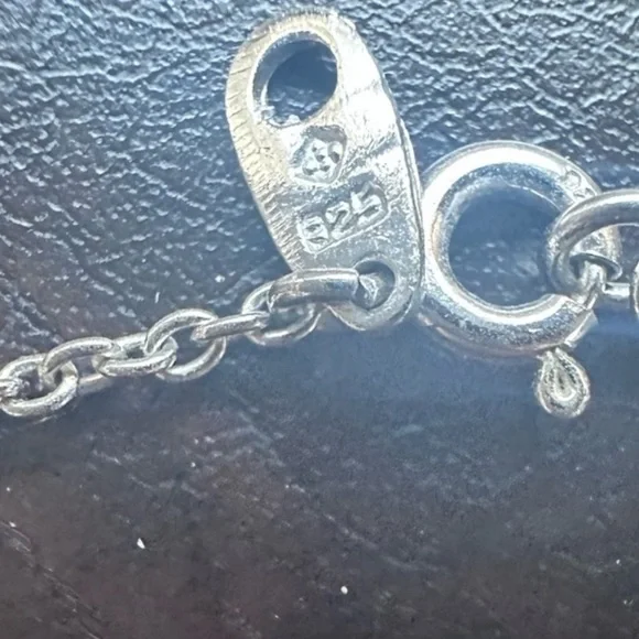 Diamonds by the yard 825 White gold Necklace with Crystal Accents - Picture 3 of 4